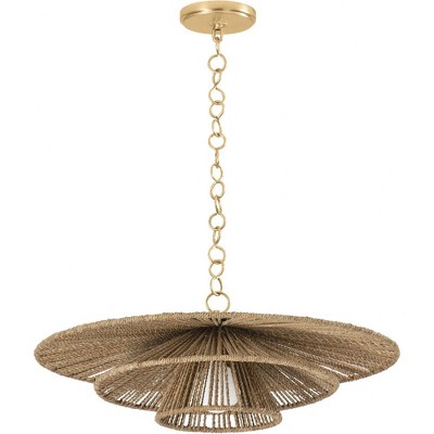 Troy Lighting Levan 1 - Light Pendant In Vintage Gold Leaf : Target