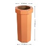 happimess Fleur 25-Gallon Traditional Classic Disposable Corrugated Cardboard Event Trash Can and Recycling Bin - 4 of 4