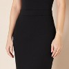 Women's Ponte Pull-On Pencil Skirt - Fitted Above The Knee Black - 3 of 4