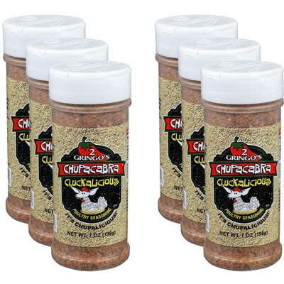 2 Gringos Chupacabra Seasoning Cluckalicious - Pack of 6 - 7  OZ