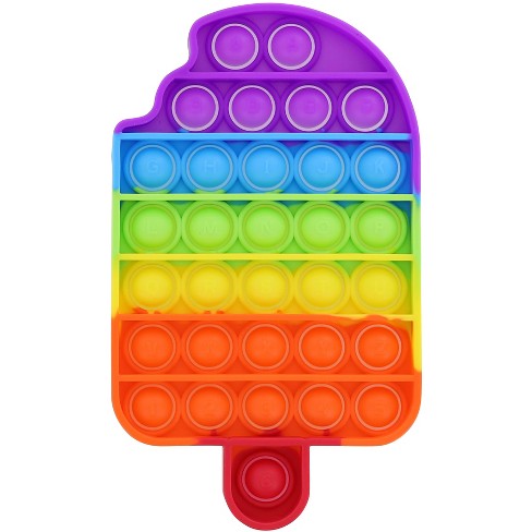 Bob Gift Pop Fidget Toy Rainbow Popsicle 32-button Silicone Bubble Popping  Game : Target
