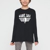 The Juniper Shop Football Game Day Stripes Toddler Long Sleeve Tee - 2 of 3