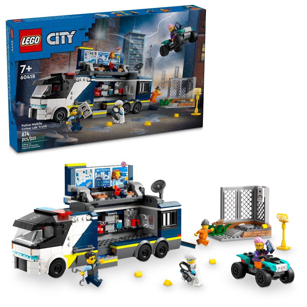 Photos - Construction Toy Lego City Police Mobile Crime Lab Truck Toy 60418 