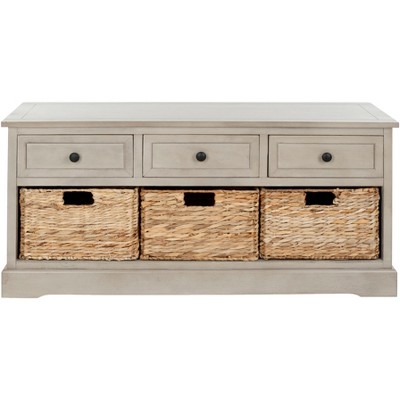 Damien 3 Drawer Storage Bench  - Safavieh