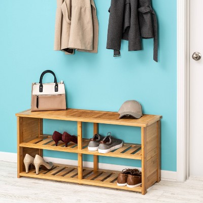 Honey Can Do Bamboo Shoe Bench Target