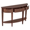 Whisen Modern Curved Console Table Sofa Table with 3 drawers and 1 Shelf for Hallway, Entryway, Living Room - 4 of 4