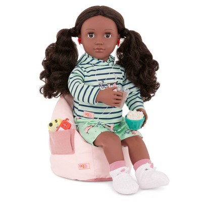 Our Generation Bean Bag Chair Furniture Accessory Set for 18&#34; Dolls