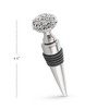 Classic Touch Stainless Steel Bottle Stopper with Diamond Top - 2 of 3