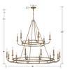 Crystorama Lighting Bailey 18 - Light Chandelier in  Aged Brass - 2 of 3