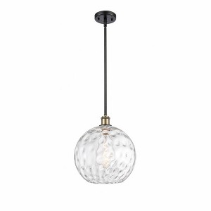 Athens Water Glass - 1 Light Mini Pendant In Industrial Style-15 Inches Tall and 12 Inches Wide - 1 of 1