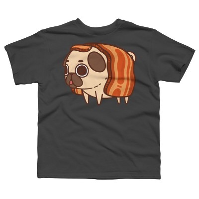 Boy's Design By Humans Puglie Bacon Strip By Puglie T-Shirt
