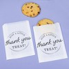 Big Dot of Happiness Simple Script Thank You White Paper Treat Bags, Wedding or Birthday Party Individual Greaseproof Paper Sandwich Bags - 25 Count - 2 of 4