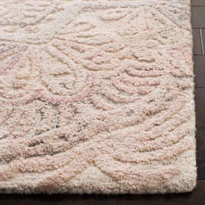 Ivory Rectangular Hand-Tufted Wool Area Rug