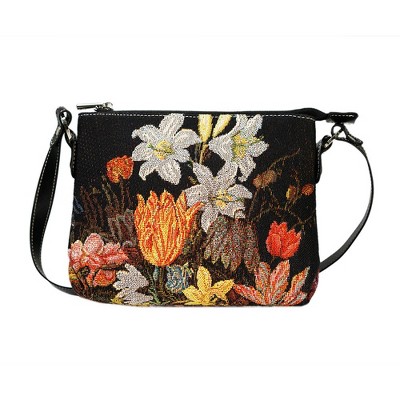 Signare USA Ambrosius Bosschaert Still Life Crossbody Bag
