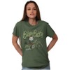 Betty Boop Cartoon Traveling Biker Womens Graphic T Shirt Tees Brisco Brands - 4 of 4