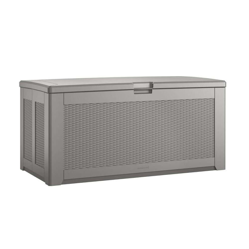 Rubbermaid Easy Install Outdoor Deck Box  Gray  Extra-Large