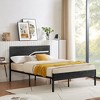 VECELO Metal Platform Bed Frame with Wooden Headboard - 4 of 4