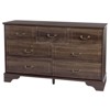 Karl Home 7-Drawer Brown MDF (Medium-Density Fiberboard) 53.94in. W Chest of Drawer - 4 of 4