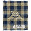 University Of Akron Campus Plaid Spirit Silky Touch Super Soft Throw Blanket 50x60 - 2 of 4