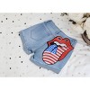 Independence Day Sequin American Flag Iron On Patch Glitter Patriotic USA 4th of July Craft Sewing Embroidery Clothing Patch Decoration - 2 of 4