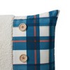14"x20" Oversize Glenn Teddy and Plaid Twill Lumbar Throw Pillow - Bearpaw - 4 of 4