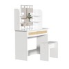 Nicbex Small Vanity Desk Sliding Mirror, Hidden Storage, Minimalist Dressing Table for Bathroom/Dorm Rooms - 2 of 4