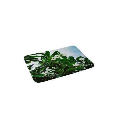 Bethany Young Photography Hawaiian Blooms Memory Foam Bath Mat Green - Deny Designs