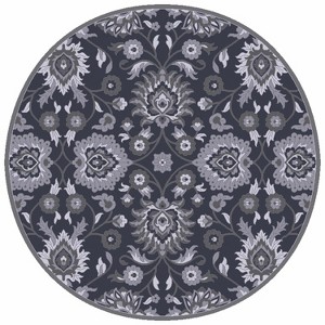Hauteloom Round Area Rug   Charcoal - 1 of 4