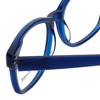 Ernest Hemingway H4674 50mm Unisex Acetate Oval Designer Eyeglasses OR Blue Light Filter OR Reading Glasses in Cobalt Dark Blue - 4 of 4
