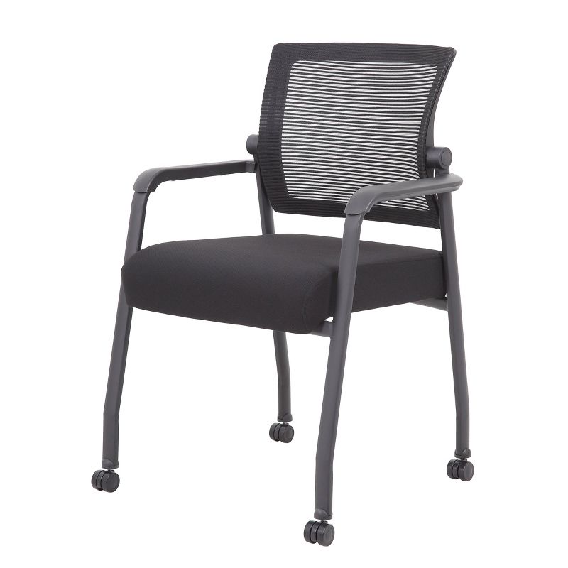 Mesh 4 Legged Guest Chair Black - Boss Office Products, 5 of 6