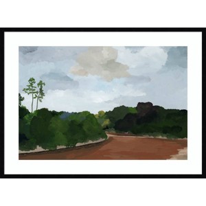 41" x 30" Isa Shrine Isuzu River by Hiroyuki Izutsu Wood Framed Wall Art Print - Amanti Art: Modern Acrylic Lithograph, Hardwood Frame - 1 of 4