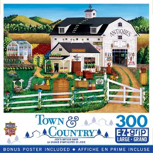 MasterPieces Town & Country - 300 Piece EZ Grip Puzzle - Jodis Antique Barn - 18x24 For Adults, Kids, & Family - 1 of 4