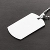 West Coast Jewelry Men's Polished Mirror Finish Engravable Dog Tag Steel Necklace - 3 of 3