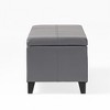 Ridstar 51.25 in. W Modern Rectangle Ottoman Bench with Storage Space For Entryway, Living Room & Bedroom-Grey - 4 of 4