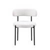 Best Master Furniture,Drexel Boucle Fabric Cream Dining Chairs (Set of 2) - 2 of 3