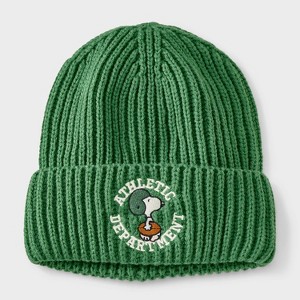 Women's Athletic Department Graphic Beanie - Olive Green - 1 of 4