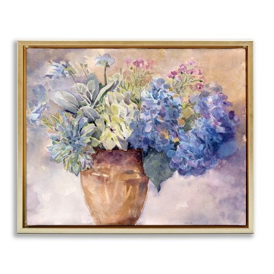 Stupell Industries Purple Hydrangea Painting, 21" x 17"