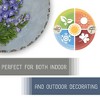 Nat & Jules Floral Colorful Dimensional Indoor Outdoor 12 inch Round Cast Resin Decorative Garden Stepping Stone, Patio, Walkway Sculpture Yard Art, - 3 of 4