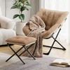 homfan Saucer Chair, Plush Comfy Seat with Non-Slip Base for Teens & Adults, XL Foldable Lounge Chair for Bedroom/Dorm, Accent Chair - 3 of 4