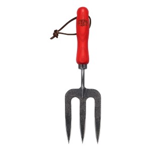 FELCO 431, Forged Garden Hand Fork, FSC Ash Wood Handle - 1 of 4
