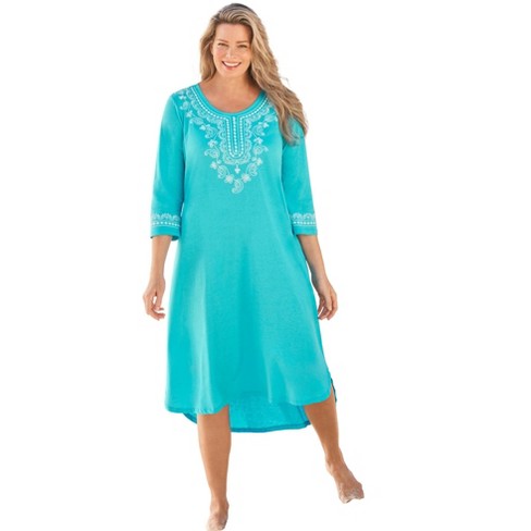 Swim 365 Women’s Plus Size Embroidered Cover Up, 30/32 - Baia : Target