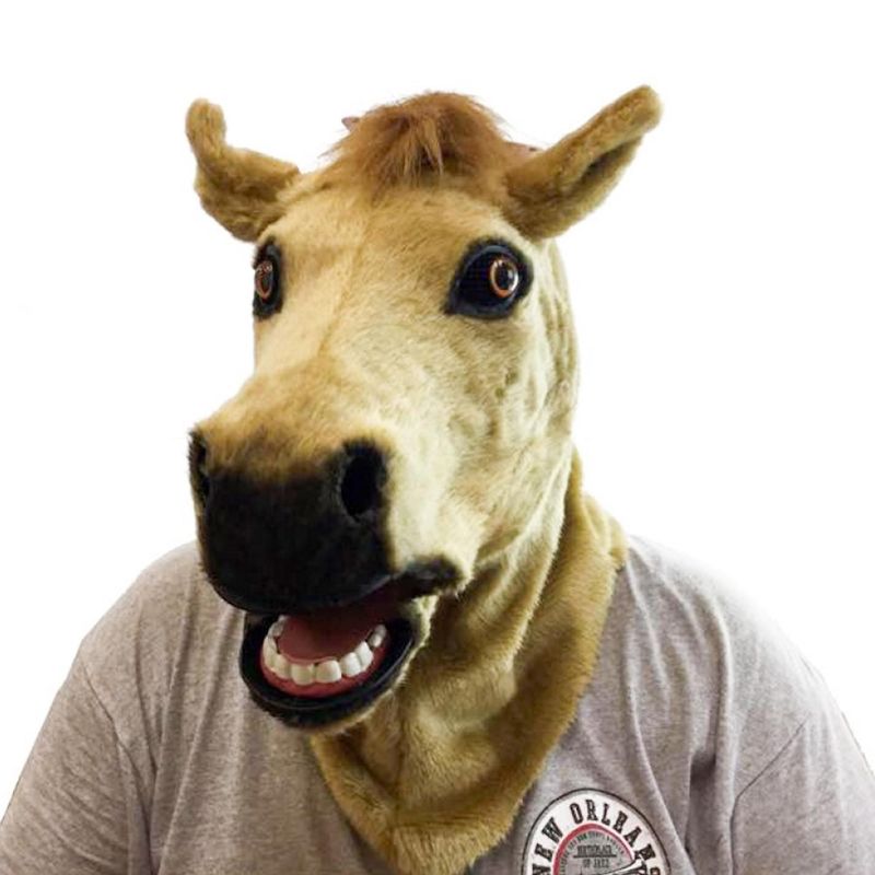 KBW Over-The-Head Moving-Mouth Horse Costume Mask, 2 of 4