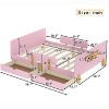 KWPZQEB Twin/Full Platform Bed Frame with 2 Drawers & Guardrail, Solid Wood Bed Frame for Kids, No Box Spring Needed, Easy Assembly - 4 of 4