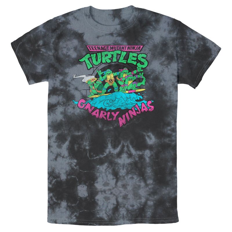 Men's Teenage Mutant Ninja Turtles Distressed Gnarly Ninjas T-Shirt, 1 of 4