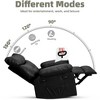 Living Room Manual Massage Chair, 360-Degree Rotating Massage Chair with Remote Control, PU Leather Leisure Chair with Side Pockets - 3 of 4