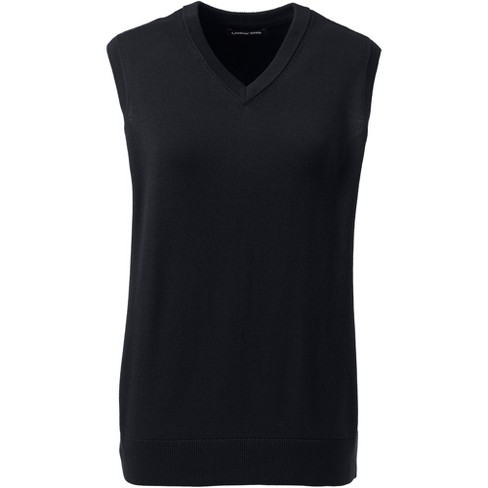 Women's black hotsell sleeveless sweater vest