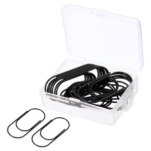 Unique Bargains Large Metal Prevent Tearing Pages Home Office Paper Clip 20 Pcs - 1 of 4