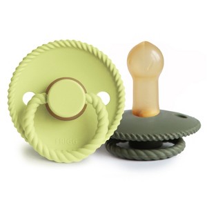 FRIGG Rope Natural Rubber Pacifier 2-Pack - 1 of 4