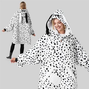 Joyfy Wearable Blanket Hoodie for Kids Adults, Christmas Oversized Flannel Fleece Sweatshirt Blanket, Cozy Blanket Birthday Gift for Family Girls Boys - 1 of 4