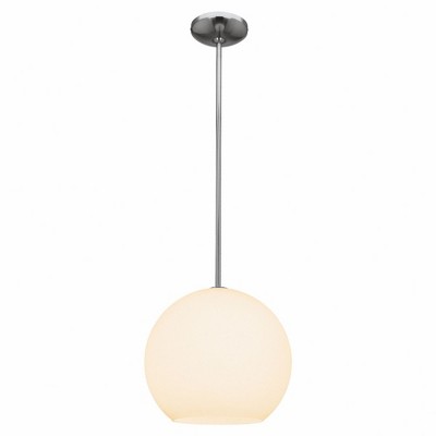 Access Lighting Nitrogen 1 - Light Pendant in  Brushed Steel